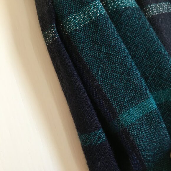 Vintage Gerry Weber Plaid Pleated Wool Skirt 27W - Picture 3 of 12